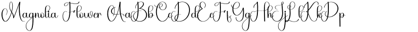 Magnolia Flower font