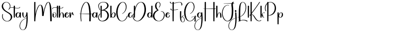 Stay Mother font
