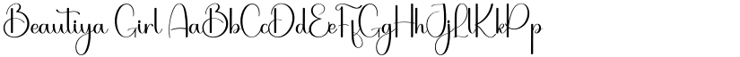 Beautiya Girl font
