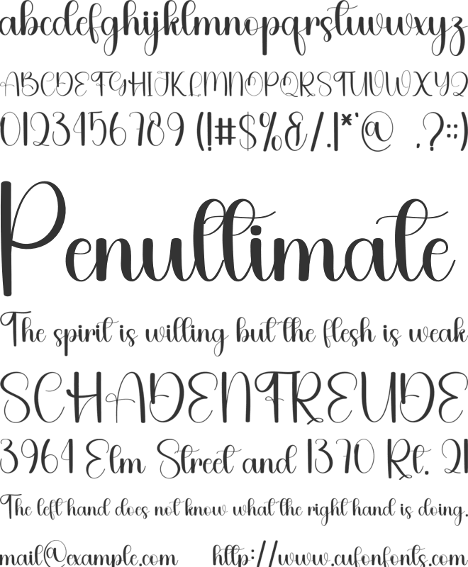 Party Beauty font preview