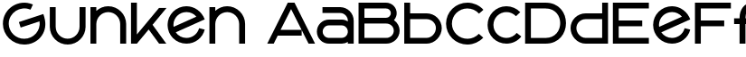 Gunken font