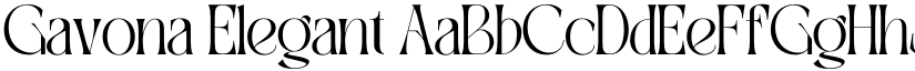 Gavona Elegant font