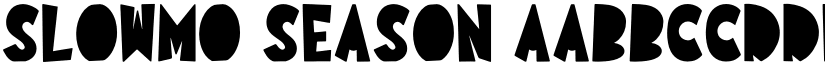 Slowmo Season font