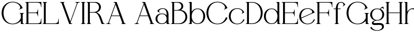 GELVIRA font