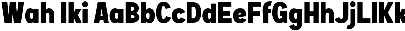 Wah Iki font