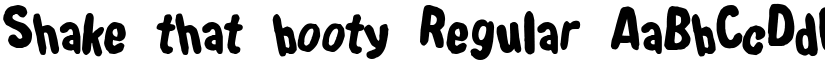 Shake that booty font download