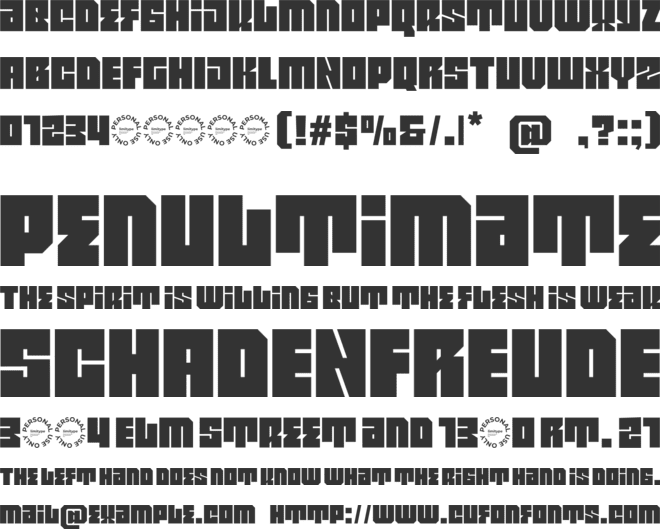 Cosmico Bold Font font preview