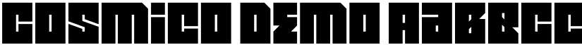 Cosmico Demo font
