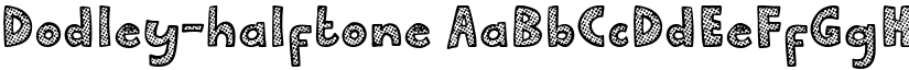 Dodley-halftone font