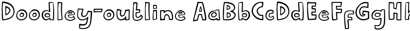 Doodley-outline font