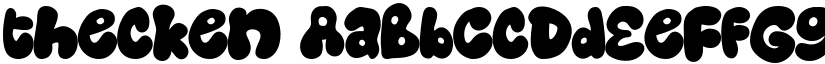 thecken font