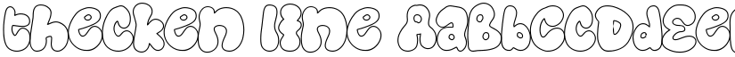 thecken line font