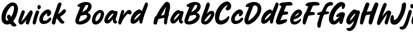 Quick Board font