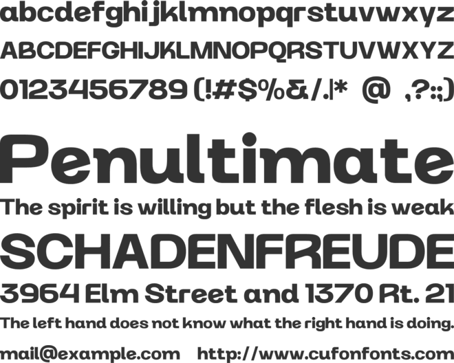 Rogta Modern font preview