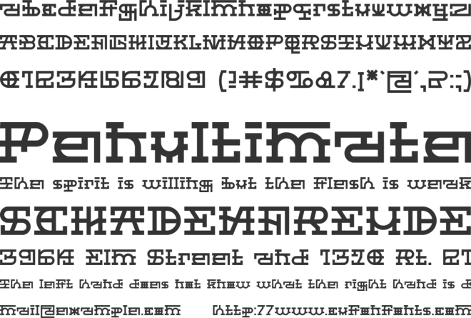 Felarium Romans font preview