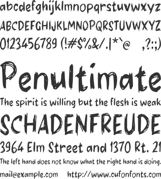 Waaneo font preview