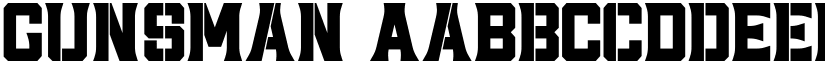 Gunsman font
