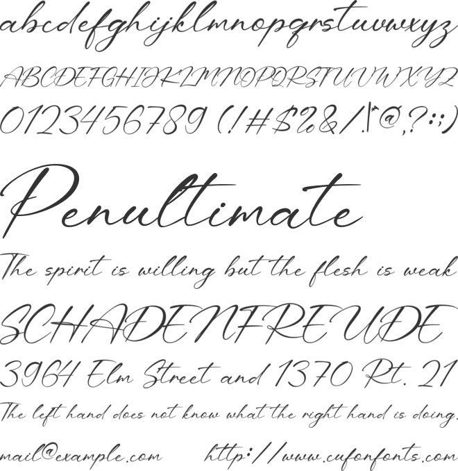 Peony Whisper font preview
