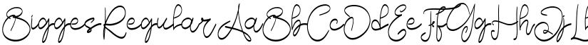 Bigges Regular font