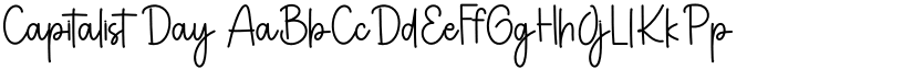 Capitalist Day font