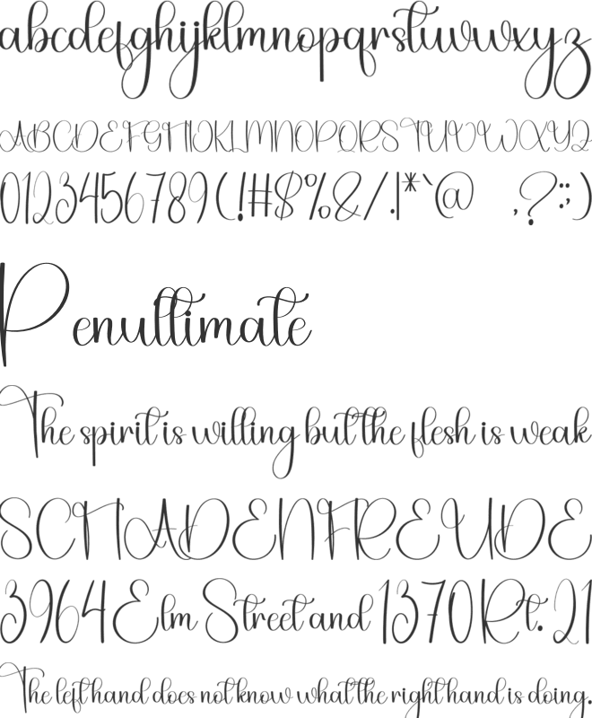 Agintha Cheerful font preview