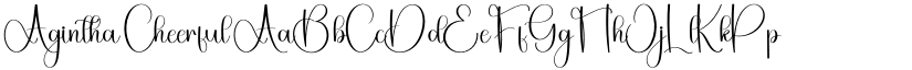 Agintha Cheerful font