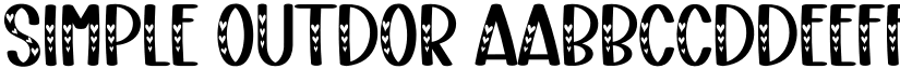 Simple Outdor font