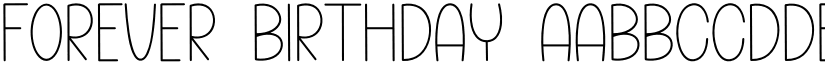 Forever Birthday font