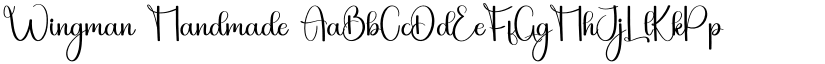 Wingman Handmade font