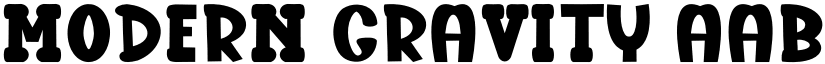 Modern Gravity font
