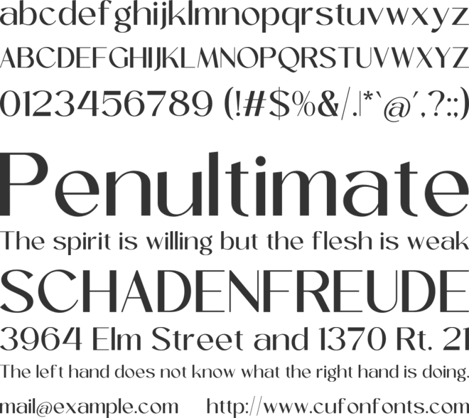 Crafteds font preview