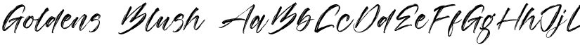 Goldens Blush font