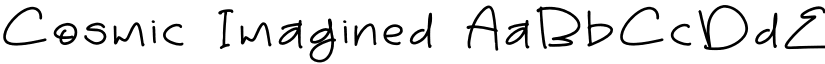 Cosmic Imagined font