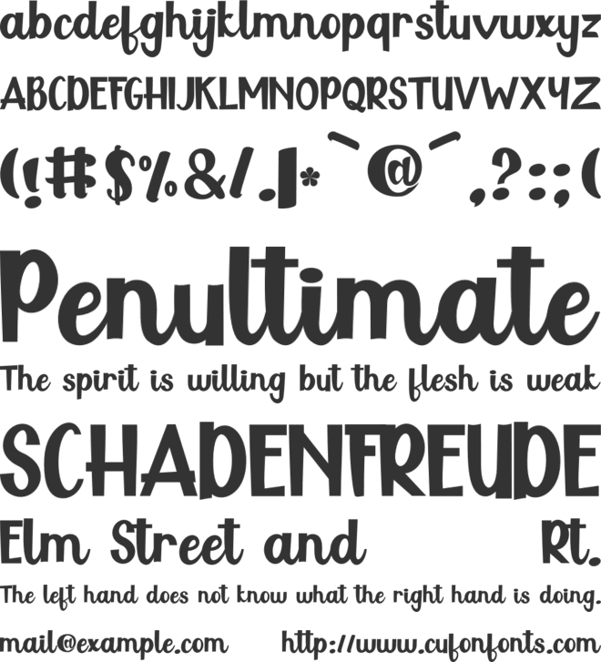 Polythem font preview