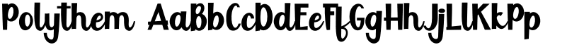 Polythem font
