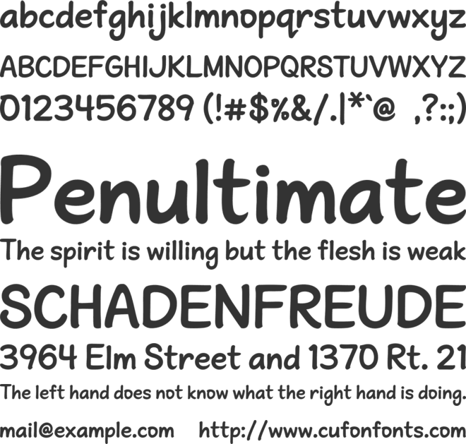 Andrea Neat font preview