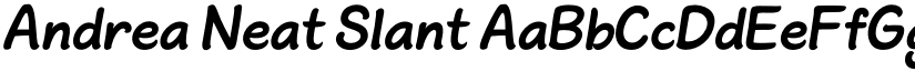 Andrea Neat Slant font