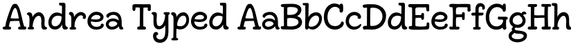 Andrea Typed font