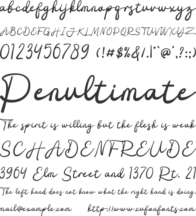 Magical Romance font preview