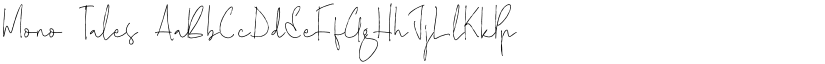 Mono Tales font