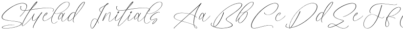 Styelad Initials font