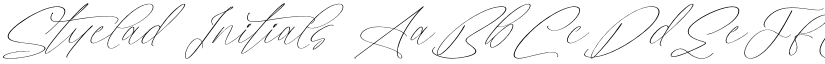 Styelad Initials font