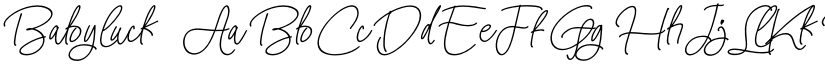 Babyluck font