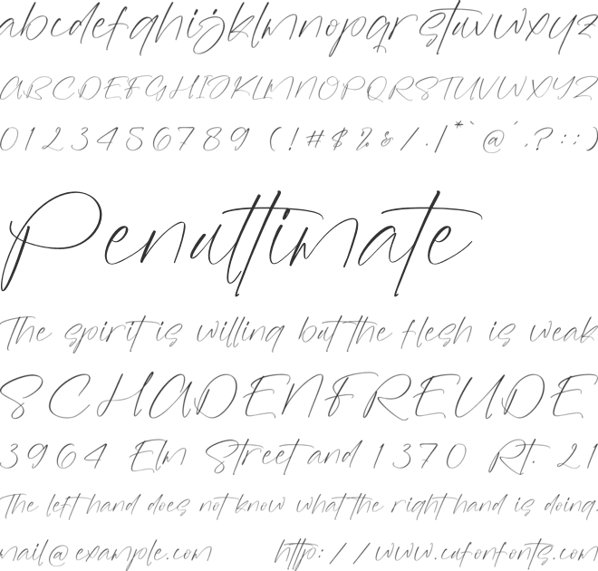 Rusttesa Freshlis font preview