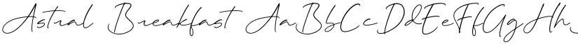 Astral Breakfast font