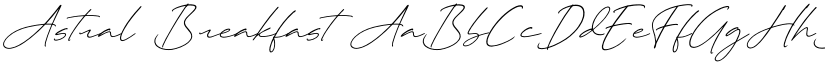 Astral Breakfast font