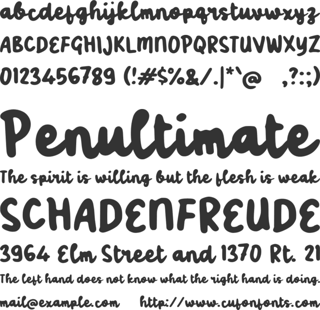 Waaroong font preview