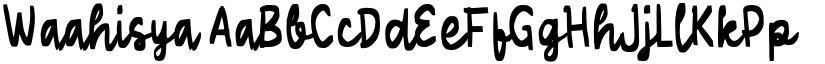 Waahisya font