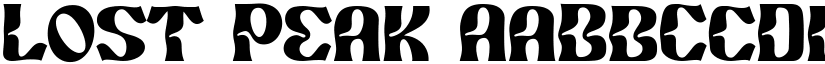 Lost Peak font