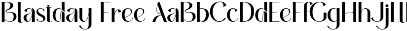Blastday Free font